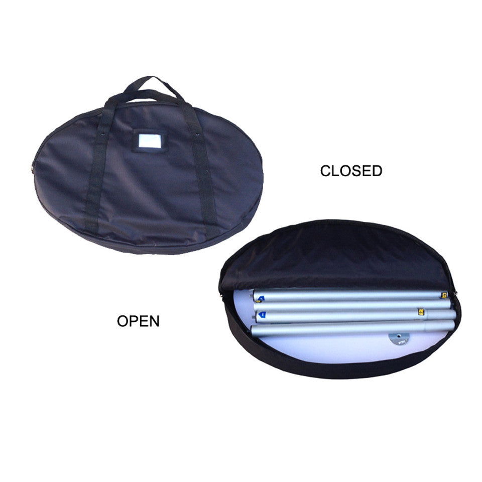 Oval Fabric Pop Up Podium Counter Display