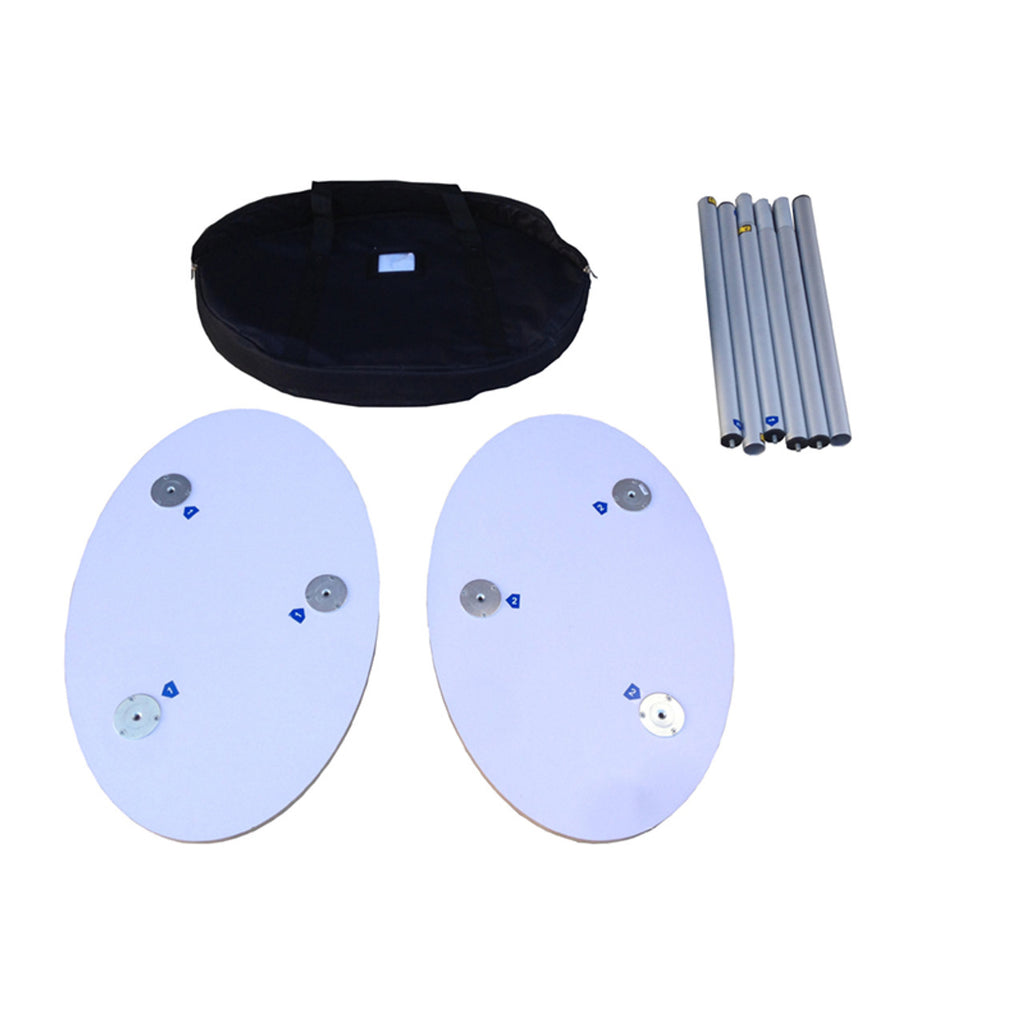 Oval Fabric Pop Up Podium Counter Display