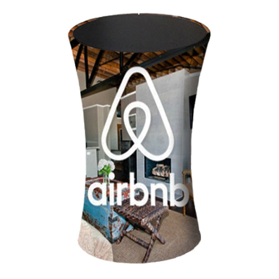 Oval Fabric Pop Up Podium Counter Display