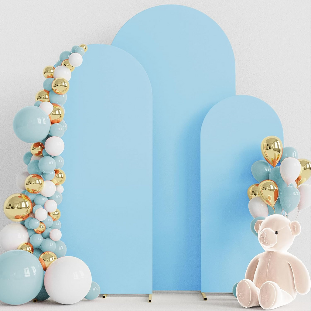 3 Pcs Heavy Duty Trio Arch Frame Backdrop (Aluminum Frame + Cover)