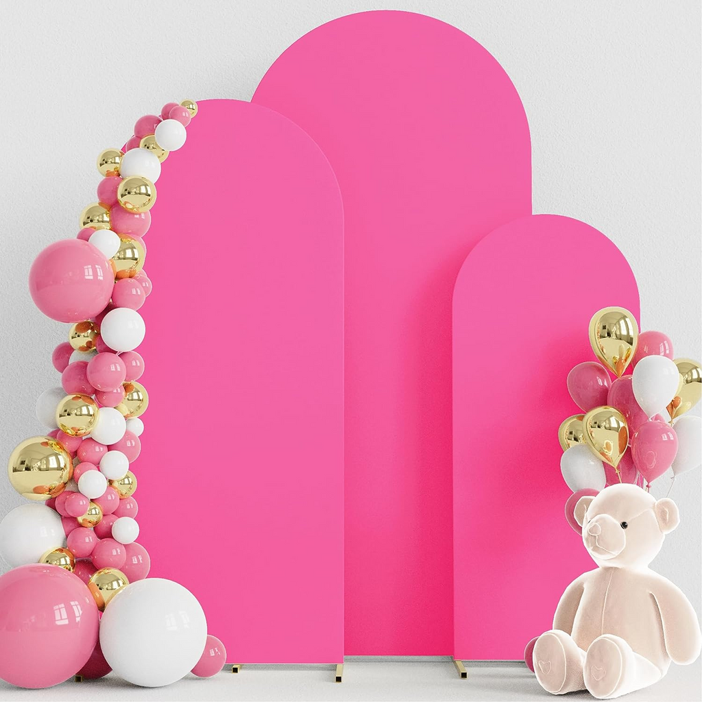 3 Pcs Heavy Duty Trio Arch Frame Backdrop (Aluminum Frame + Cover)