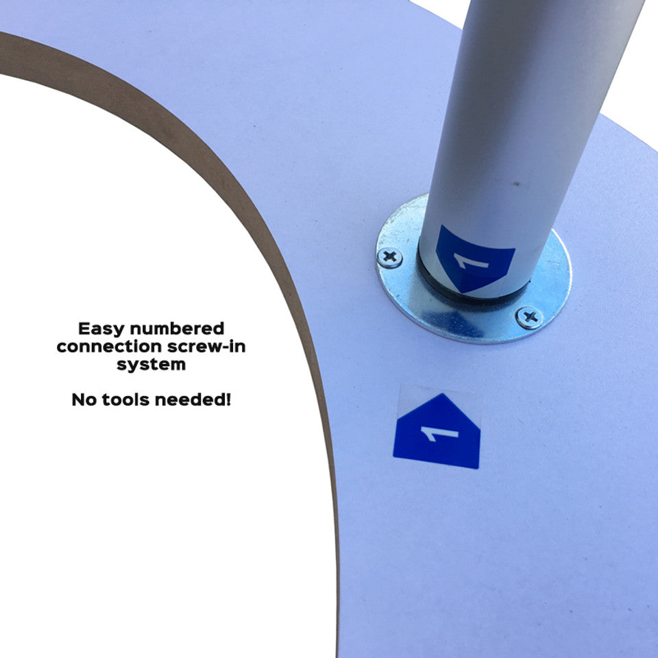 Oval Fabric Pop Up Podium Counter Display