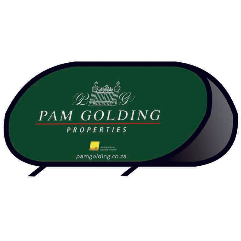 Custom Printed Oval Pop Up Banners - 314display
