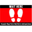 Floor Decal “Wait Here” 12