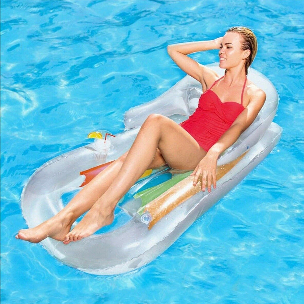 Inflatable Pool Floating Lounge Chair 59 in