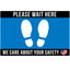 Floor Decal “Please Wait Here” 12