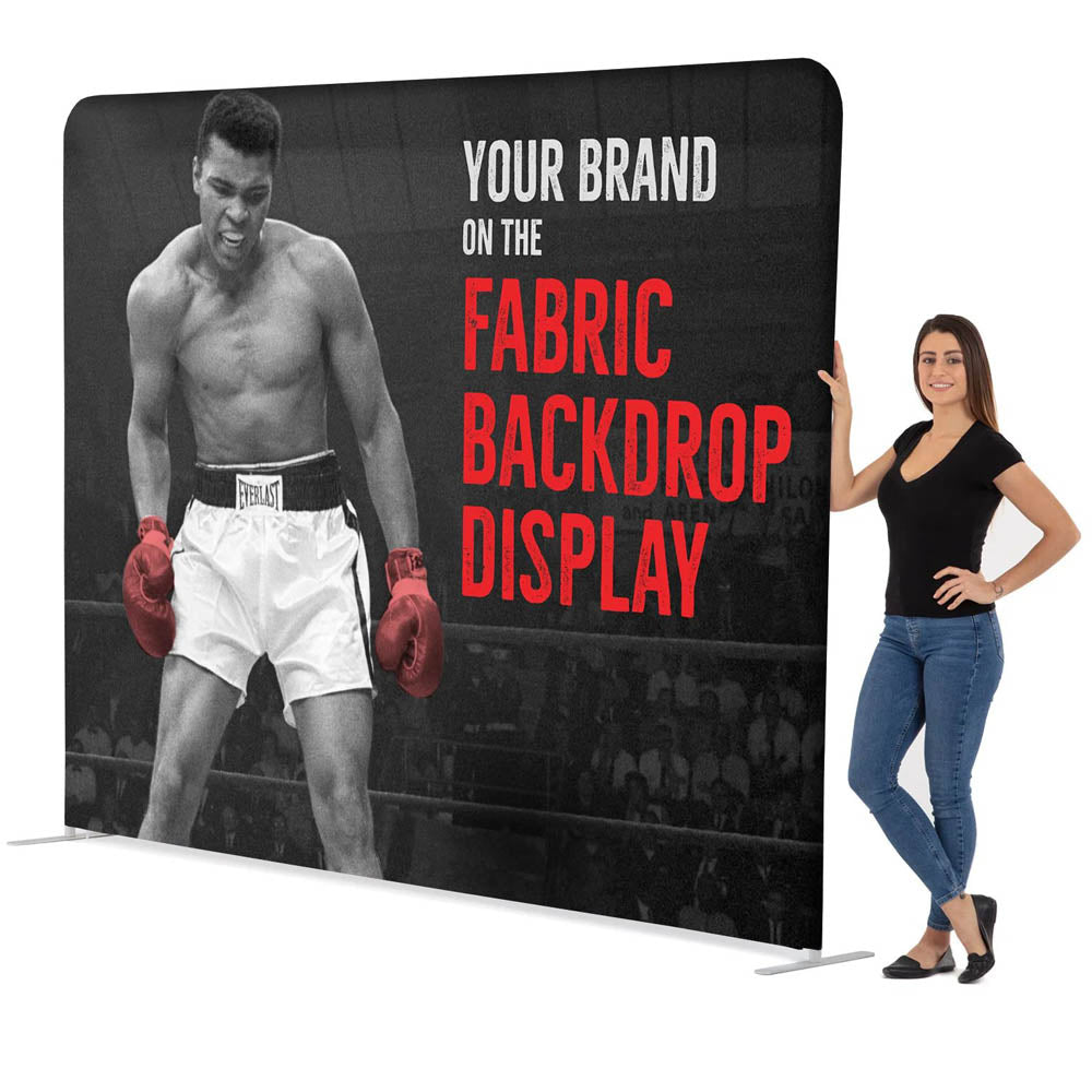 4ft x 8ft Straight Tension Fabric Displays (Aluminum Frame + Fabric)