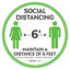 Floor Decal “Social Distancing” 12