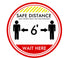 Floor Decal “Safe Distance” 12