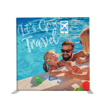 8ft x 8ft Straight Tension Fabric Displays (Aluminum Frame + Fabric)