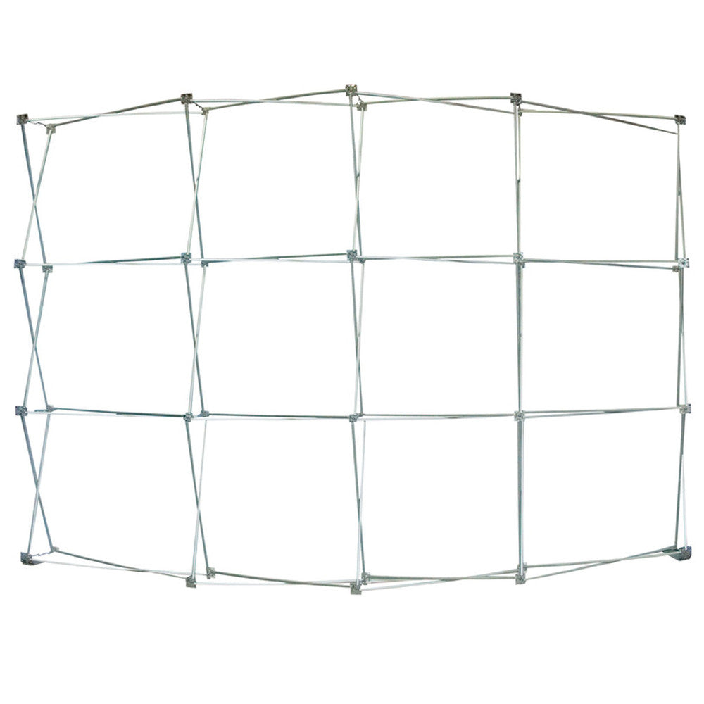 10 ft. RPL Fabric Pop Up Display – 89″h Curved Graphic Package