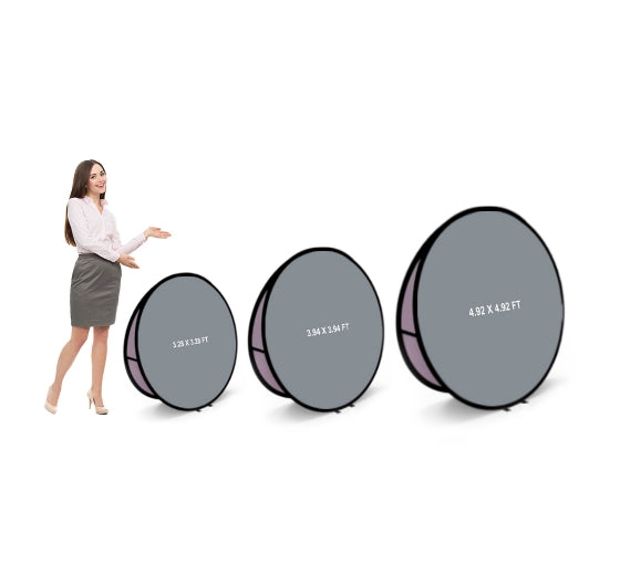 4ft Circle Pop Up Banner