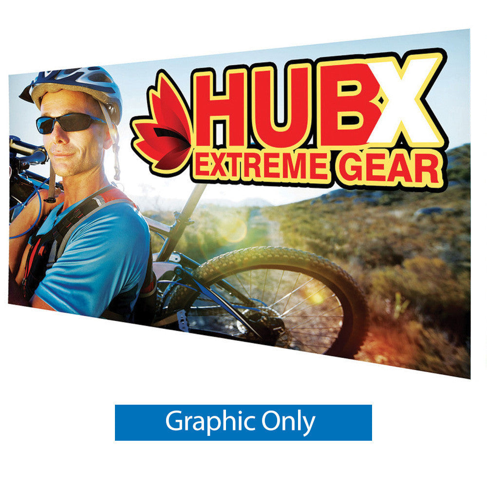 GRAPHIC ONLY - 15 Ft RPL Fabric Pop Up Display - 89"H Straight Replacement Graphic