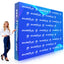 10 Ft Fabric Pop Up Display – 89″h Straight Trade Show Exhibit Booth - Double Sided