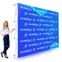 10 Ft Fabric Pop Up Display – 89″h Straight Trade Show Exhibit Booth