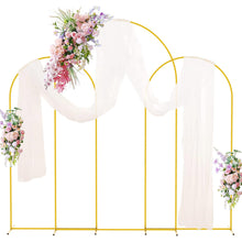 Trio Gold Metal Wedding Arch Backdrop Frame Party Stands 3pc/set - Gold