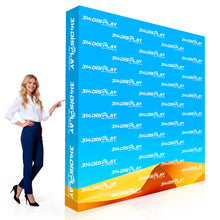 8 Ft Fabric Pop Up Display – 89″h Straight Trade Show Exhibit Booth