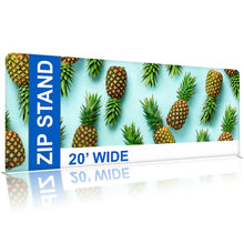 20ft x 10ft Straight Tension Fabric Displays (Aluminum Frame + Fabric)