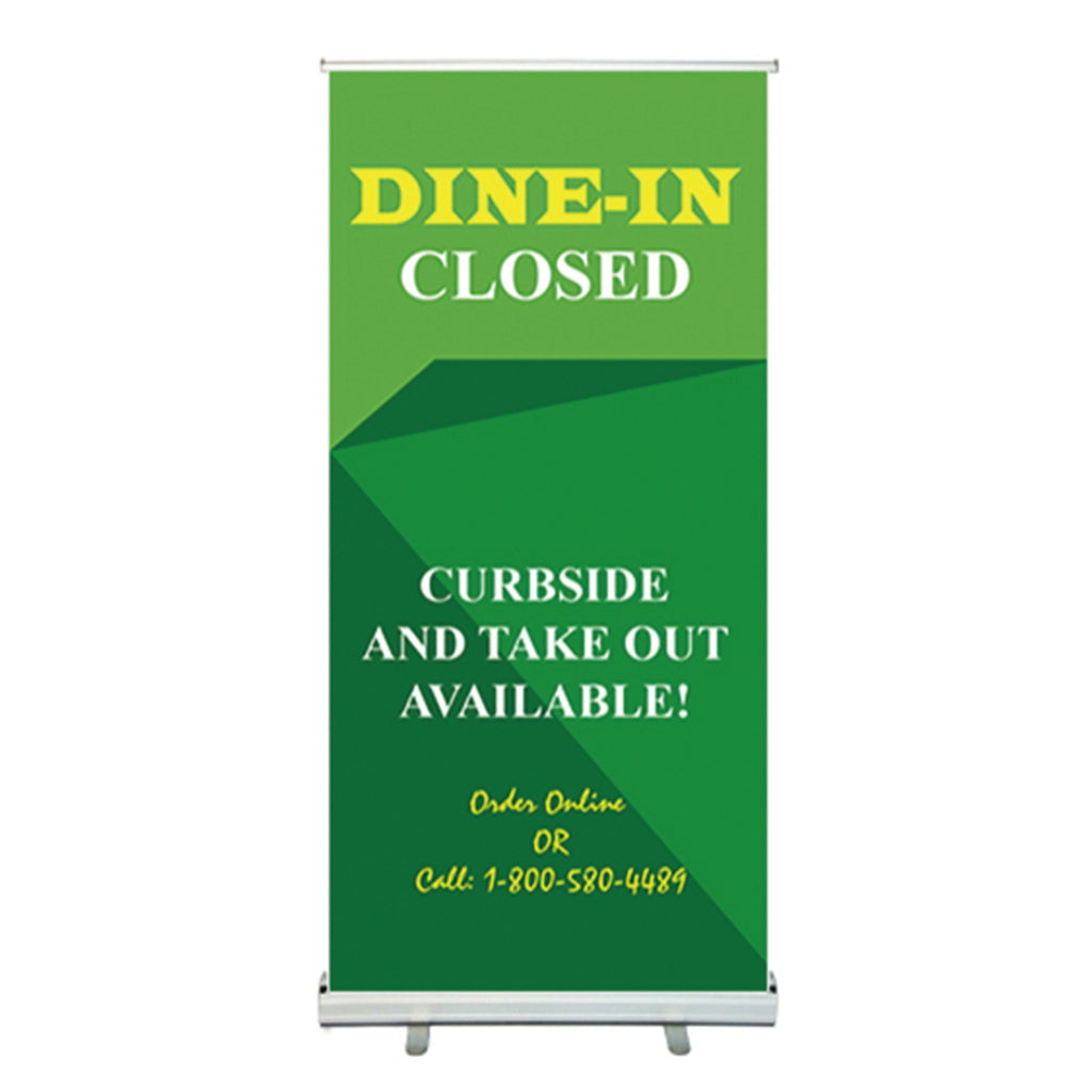 33.5 in Custom Roll Up Retractable Banner Stand