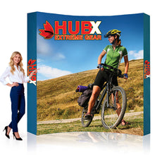 8 ft. Fabric Pop Up Display – 89″h Curved Graphic Only - Translucent Material