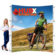 8 ft. Fabric Pop Up Display – 89″h Curved Graphic Only - Translucent Material