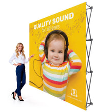 8 Ft Fabric Pop Up Display – 89″h Straight Trade Show Exhibit Booth