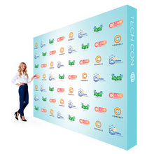 GRAPHIC ONLY - 8 Ft Fabric Pop Up Display – 89″h Straight Replacement Graphic