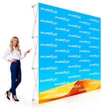8 Ft Fabric Pop Up Display – 89″h Straight Trade Show Exhibit Booth