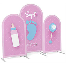 Custom 3 Pcs Heavy Duty Trio Arch Frame Backdrop (Aluminum Frame + Cover)