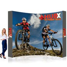 10 ft Fabric Pop Up Display – 10 ft Curved Graphic Package