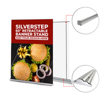 Silverstep 60" Custom Roll Up Retractable Banner Stand (Deluxe)