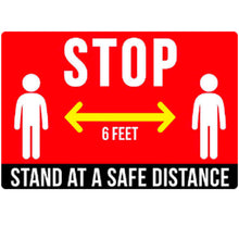 Floor Decal “STOP” 12"X18" PCS - 314display