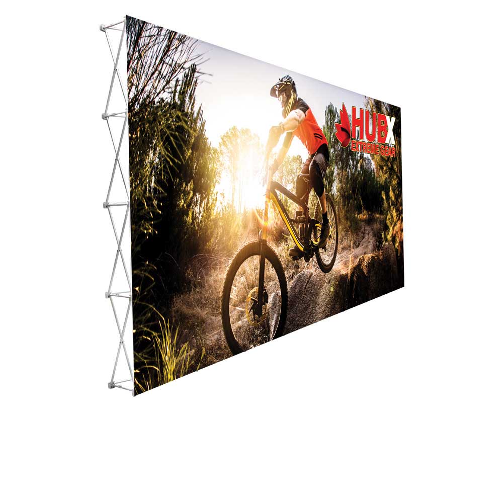 20X10Ft RPL Fabric Pop Up Display Straight Trade Show Exhibit Booth