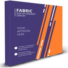 10 Ft Fabric Pop Up Display – 89″h Straight Trade Show Exhibit Booth