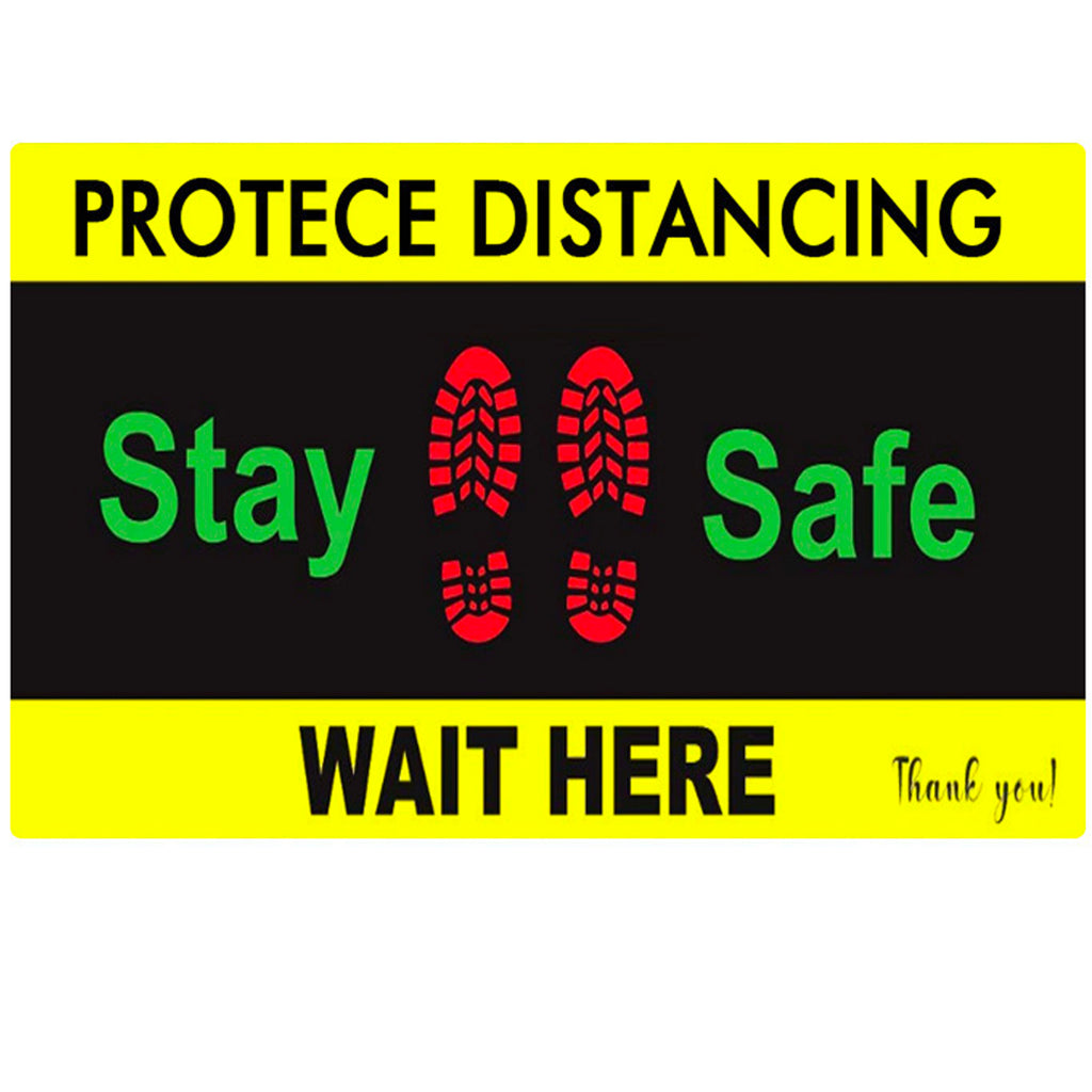 Floor Decal “Stay Safe” 12"X18" PCS - 314display