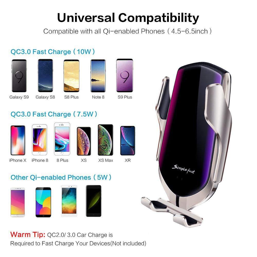 Automatic Wireless Phone Holder Charger For Car