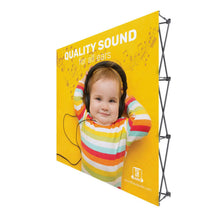 8 Ft RPL Fabric Pop Up Display – 89″h Straight Trade Show Exhibit Booth