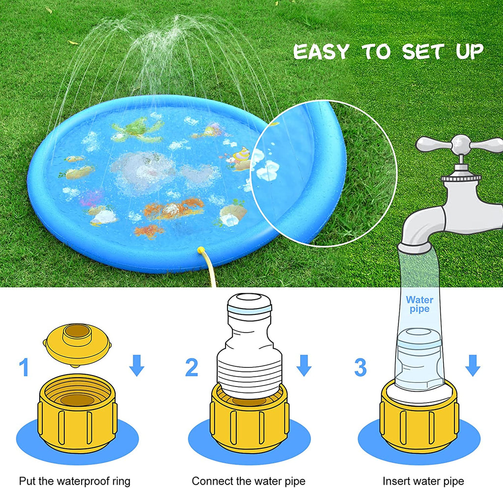 Sprinkler For Kids Outdoor Splash Pad For Summer