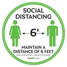 Floor Decal “Social Distancing” 12"X12" PCS - 314display