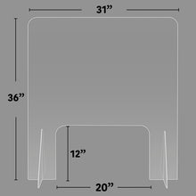 36“ x 24” Countertop Sneeze Shield