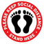 Floor Decal “Please Keep Social Distance” 12