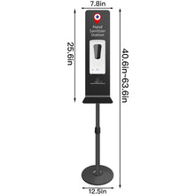 Automatic Touchless Hand Sanitizer Stand With Drip Dispenser Black