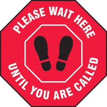 Floor Decal “Please Wait Here” 12"X12" PCS - 314display