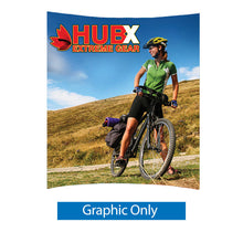 8 ft. RPL Fabric Pop Up Display – 89″h Curved Graphic Only - Translucent Material