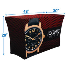 Stretch Table Throw Full Color 4 Ft. With Custom Dye-Sub Print