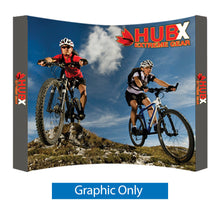 10 ft. RPL Fabric Pop Up Display – 89″h Curved Graphic Only