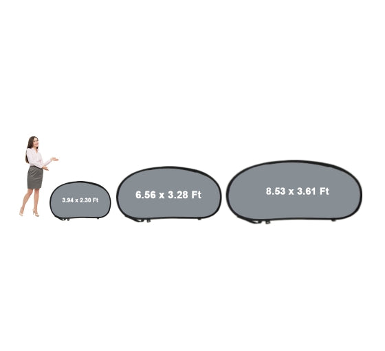 7ft Horizontal Pop Up Banners