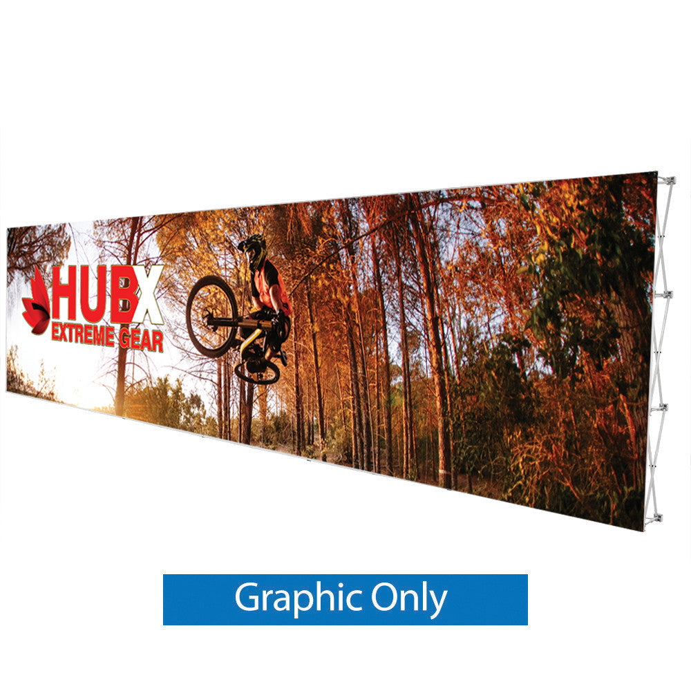 GRAPHIC ONLY - 30 Ft RPL Fabric Pop Up Display - 89"H Straight Replacement Graphic