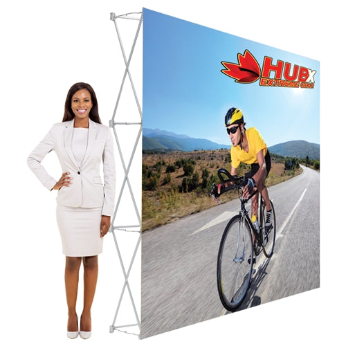 10 Ft RPL Fabric Pop Up Display – 89″h Straight Trade Show Exhibit Booth